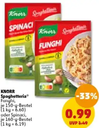 PENNY KNORR Spaghetteria 150/160 g Beutel Angebot