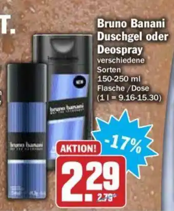 Hit Bruno baani duschgel oder deospray Angebot