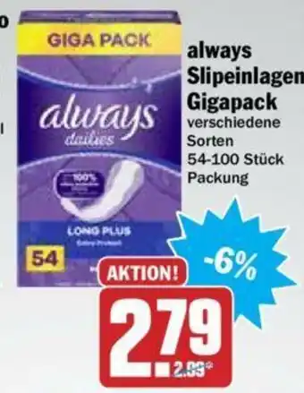 Hit Always slipeinlager gigapack Angebot