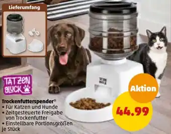 PENNY TATZEN GLUCK Trockenfutterspender Angebot