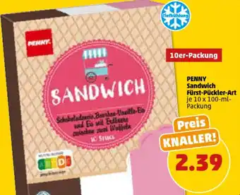 PENNY PENNY Sandwich Fürst-Pückler-Art 10 x 100-ml-Packung Angebot