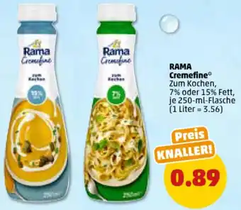 PENNY RAMA Cremefine 250-ml-Flasche Angebot