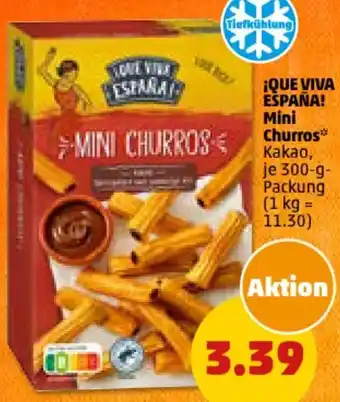 PENNY ¡QUE VIVA ESPAÑA! Mini Churros 300 g Packung Angebot