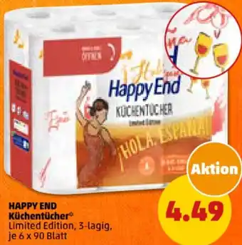 PENNY HAPPY END Küchentücher 6 x 90 Blatt Angebot