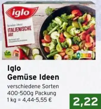 CAP Markt Iglo Gemüse Ideen 400-500 g Packung Angebot