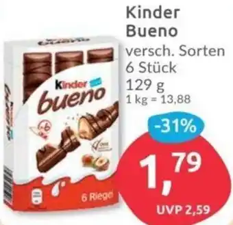 Budni Kinder Bueno 129 g Angebot