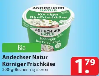 Famila Nord Ost Andechser Natur Körniger Frischkäse 200 g Becher Angebot