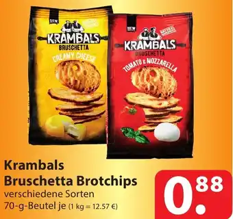 Famila Nord Ost KRAMBALS Bruschetta Brotchips 70 g Beutel Angebot