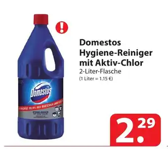 Famila Nord Ost Domestos Hygiene-Reiniger mit Aktiv-Chlor 2-Liter-Flasche Angebot