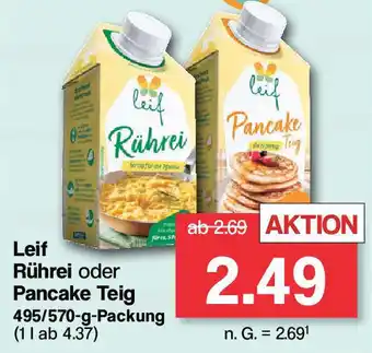 Famila Nord West Leif Rührei oder Pancake Teig 495/570-g-Packung Angebot