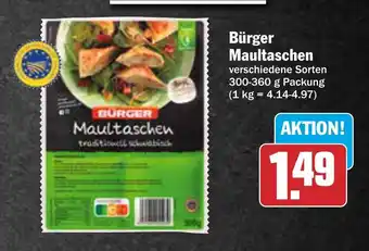 AEZ Bürger Maultaschen 300-360 g Packung Angebot