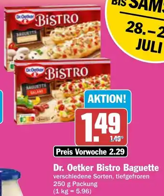 AEZ Dr. Oetker Bistro Baguette 250 g Packung Angebot