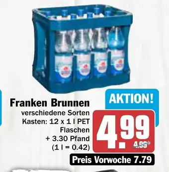 AEZ Franken Brunnen 12 x 1 l PET Flaschen Angebot