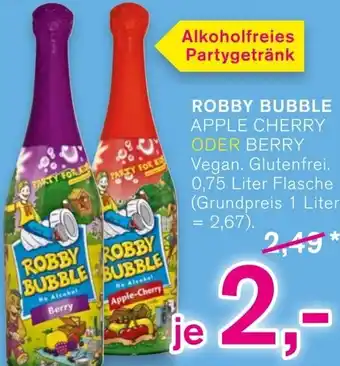 KODi ROBBY BUBBLE APPLE CHERRY ODER BERRY 0,75 Liter Angebot