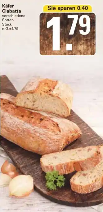 WEZ Käfer Ciabatta Angebot