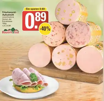 WEZ Bauern Gut Frischwurst-Aufschnitt 100 g Angebot