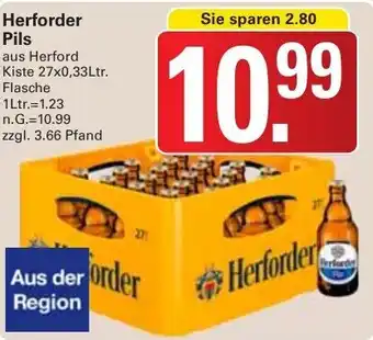 WEZ Herforder Pils Kiste 27x0,33Ltr. Flasche Angebot