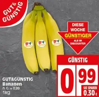 Elli Markt GUT&GÜNSTIG Bananen 1kg Angebot