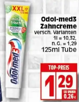 Elli Markt Odol-med3 Zahncreme 125ml Tube Angebot