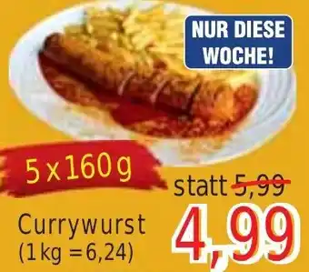 Wiglo Wunderland Currywurst 5x160 g Angebot