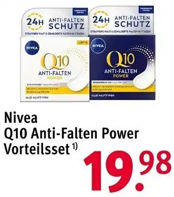 Rossmann Nivea Q10 Anti-Falten Power Vorteilsset Angebot