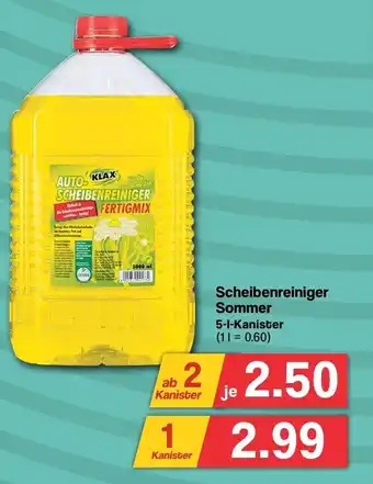 Famila Nord West Scheibenreiniger Sommer 5-L-Kanister Angebot