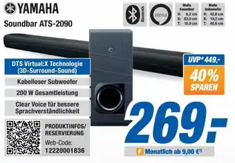 Expert Bening YAMAHA Soundbar ATS-2090 Angebot