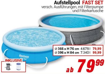 CENTERSHOP Bestway Aufstellpool FAST SET Angebot