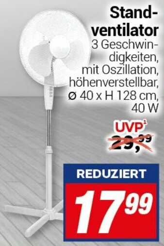 CENTERSHOP Standventilator Angebot