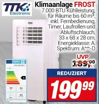 CENTERSHOP TTK Electronic Klimaanlage FROST Angebot