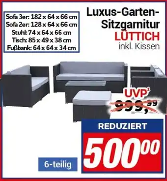 CENTERSHOP Luxus-Garten-Sitzgarnitur LÜTTICH Angebot