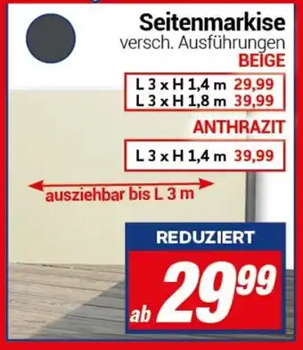 CENTERSHOP Seitenmarkise Angebot