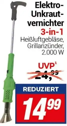 CENTERSHOP Elektro Unkrautvernichter 3-in-1 Angebot