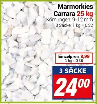 CENTERSHOP Marmorkies Carrara 25 kg Angebot