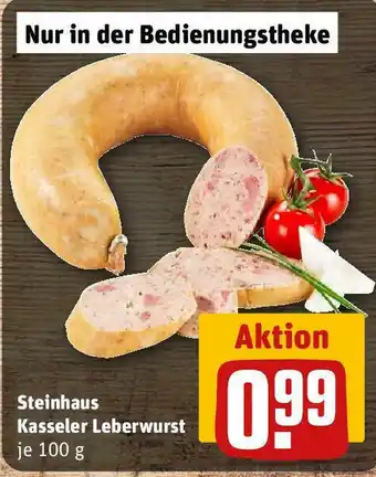 REWE Steinhaus Kasseler Leberwurst 100 g Angebot