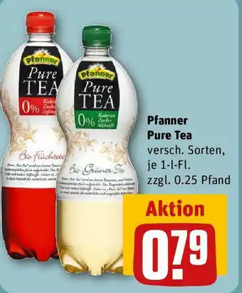 REWE Pfanner Pure Tea 1 l Fl. Angebot