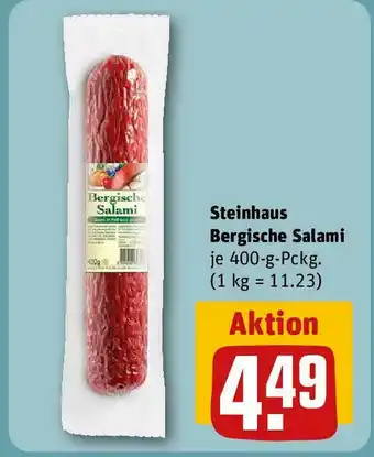 REWE Steinhaus Bergische Salami 400-g-Pckg. Angebot