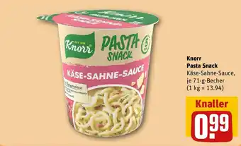 REWE Knorr Pasta Snack 1-g-Becher Angebot