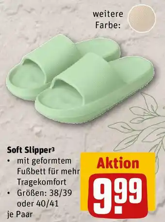 REWE Soft Slipper³ Größen: 38/39 oder 40/41 Angebot