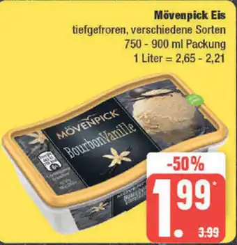 Edeka Mövenpick Eis 750-900 ml Packung Angebot