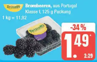 Edeka Driscolls Brombeeren, 125 g Packung Angebot