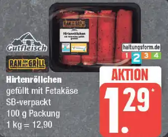 Edeka Gutfleisch Hirtenröllchen 100 g Packung Angebot