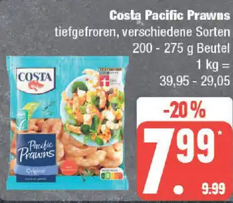 Edeka Costa Pacific Prawns 200-275 g Beutel Angebot