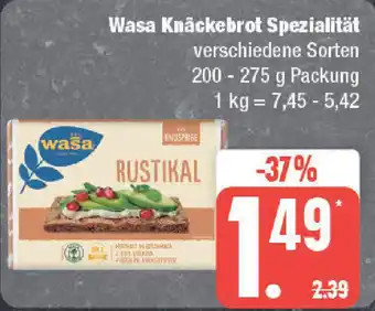 Edeka Wasa Knäckebrot Spezialität 200 - 275 g Packung Angebot