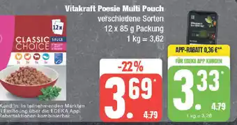 Edeka Vitakraft Poesie Multi Pouch 12 x 85 g Packung Angebot