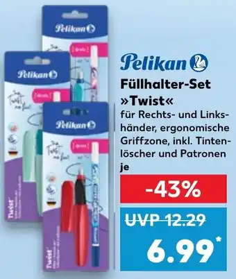 Kaufland Pelikan Füllhalter-Set >>Twist<< Angebot