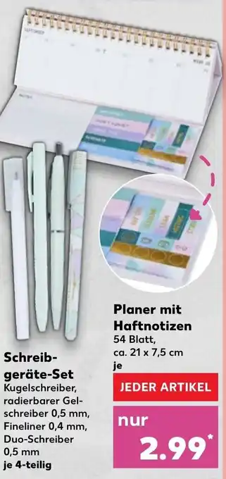 Kaufland Planer mit Haftnotizen Angebot