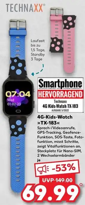 Kaufland TECHNAXXⓇ 4G-Kids-Watch ,,TX-183" Angebot