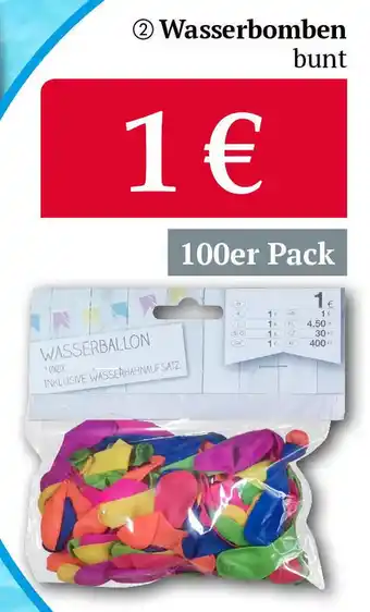 Woolworth Wasserbomben bunt 100er Pack Angebot