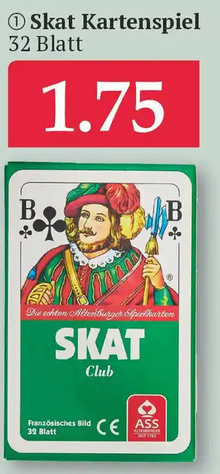 Woolworth Skat Kartenspiel 32 Blatt Angebot